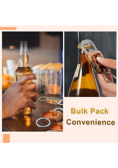 24 Adet Boya Deri Şişe Açacağı Anahtarlık Bira Çelik Şişe Açacağı Kahverengi