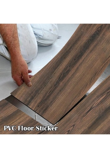 Novahub 20x300 Cm Vintage Tahıl Ahşap Zemin Sticker, Su Geçirmez Mutfak & Banyo Duvar Etiketi Ahşap