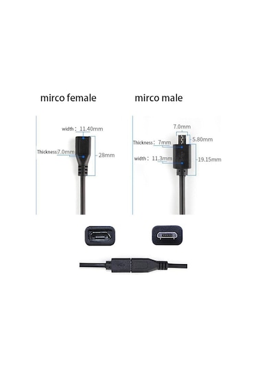 2-pin 4-pin Tel Hattı Mikro Usb Diy 2.0 Erkek Kadın Tip-c C Şarj Kablosu Güç Kaynağı Konnektör Uzatma Tamir Kablosu 4pin Mirco Male