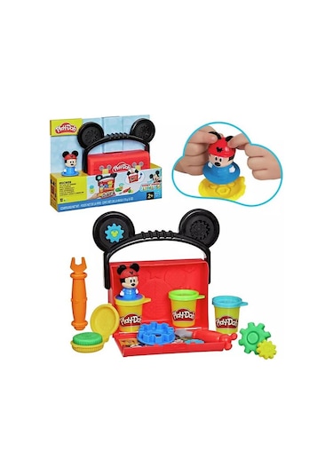Play Doh Mickey Mouse On The Go Garage Oyun Hamuru Seti G3109 Çok Renkli