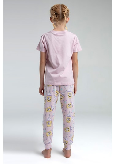 Rolypoly Kız Çocuk Pembe Pijama Takımı Pembe