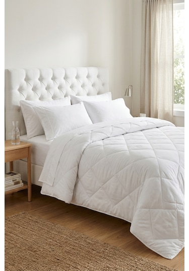 Softhome Primera Microfiber Yorgan Çift Kişilik Beyaz