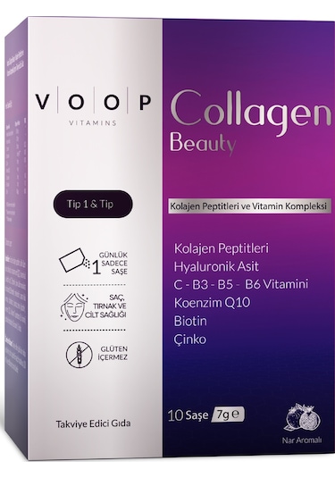Voop Collagen Beauty Tip 1 ve Tip 3 10 Saşe