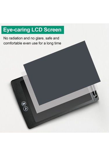 Kangvka 10 İnç Lcd Renkli Ekranlı Çizim Tahtası - Bölgesel Silme Ve Tek Tuşla Temizleme Özelliği - Göz Koruyucu - Pembe Pembe