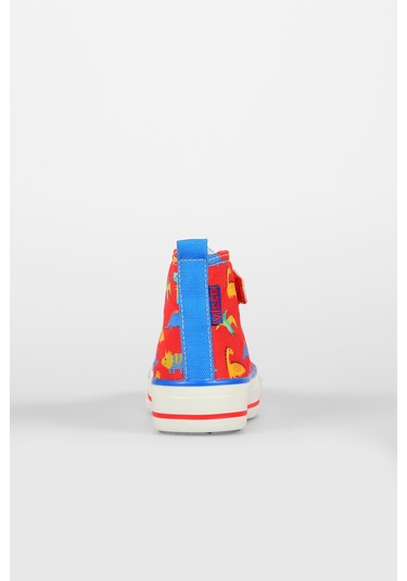 Vicco Ada Desenli Unisex Bebek Kırmızı Sneaker Kırmızı