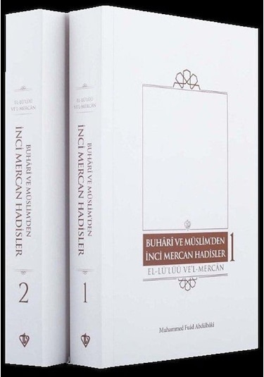 Buhari ve Müslimden İnci Mercan Hadisler Seti - 2 Kitap Takım - Muhammed Fuad Abdülbaki - Türkiye Diyanet Vakfı Yayınları