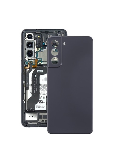 Rogfer Samsung Galaxy Uyumlu S21 Fe 5g Sm-g990b İçin Arka Kapak Siyah Siyah Siyah