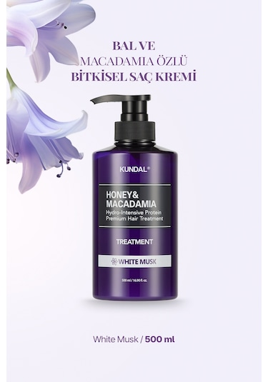 Kundal Honey& Macadamia Protein Treatment White Musk 500 ML