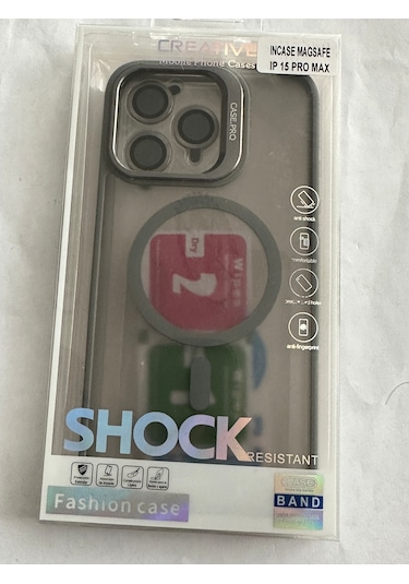 İphone 15 Pro Max Kılıfı, Kaliteli Kamera Lens Koruyucu Dahil, Magsafe Uyumlu Darbe Dayanaklı, 3 Renk Gri