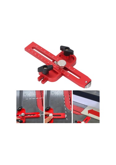 Maiyame Alüminyum Ahşap Kesim Konumlandırıcı, Çift Ölçekli 0-120mm/0-4,5 İnç Ve Rulmanlı, 3/4x3/8 İle 3/8x1/4 İnç T-slot Uyumlu, Testere Ve Freze İçin