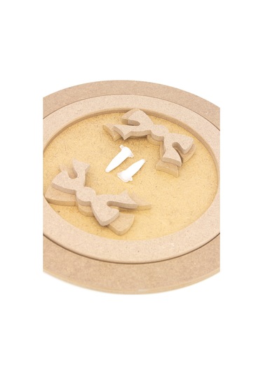 Na Neşeli Ahşap Ahşap Yuvarlak Fiyonklu Tepsi Ikili Takım.servis Sunum Tepsisi.boyanabilir Ahşap Tepsi.kendin Boya. Boyanabilir Ham Ahşap