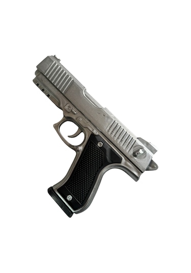 Boncuk Atan Tabanca 2 Adet Gri + 10 Paket Mermi Gri