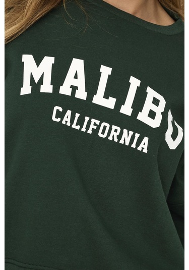 Onlsweat Lıfe L/s Crew O.sıze State Noos Zümrüt Yeşili Altın - Siyah