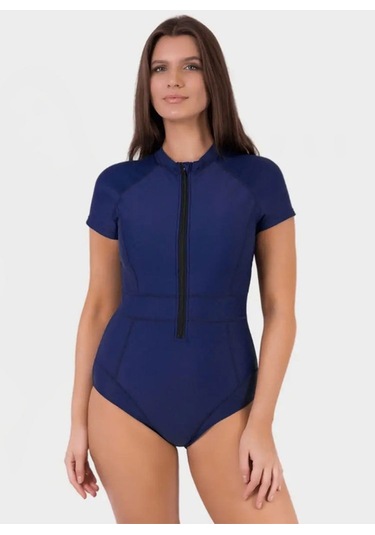 Bayanlar İçin Basit Düz Bikini Mayo Mavi