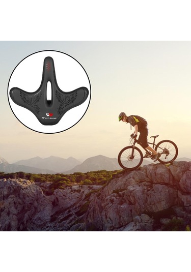 Suntek Mtb Bisiklet Minderi Dolgulu Ekstra Anka-kuşu-deseni Siyah