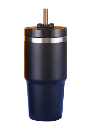 Xiyyadms 304 Çelik Isı Saklama Bardak 20oz: Sıcak/soğuk 6-12 Saat, Pipetli, Düşük Dayanıklı, Araç/outdoor Kullanıma Uygun Siyah Siyah