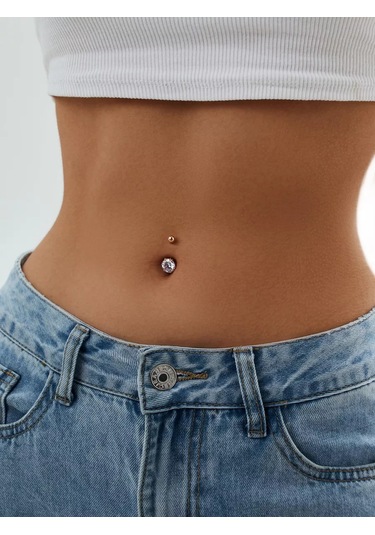 Marıola 925 Ayar Gümüş Üzerine Altın Kaplama Yüzük Piercing 26271158 Altın