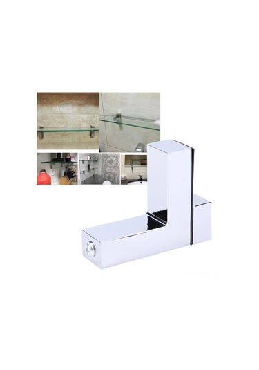 Ximistore9 Zink Alaşımlı Ayarlanabilir F Tipi Cam Rafı - Kalınlaşmış, Parlak Yuzeyli, Ev Ve Banyo Donanımı