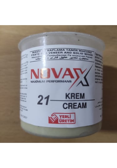 Novax Krem Renk Cream Ahşap Tamir Macunu 200 Gram 1 Adet Yerli