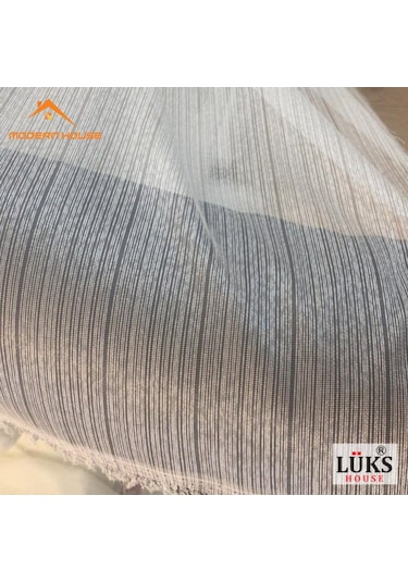 Lüks Ince Çizgili Tül Perde Yüksek Kalite- Modern House -