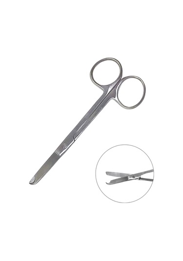 Barışhan Medikal Küçük Mikrocerrahi Dikiş Alma Makası 4.7inç/12.6cm Gri Eğitim Materyali