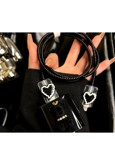 18/20 W Iphone Uyumlu Şarj Aleti Kılıfı Sarj Koruyucu Sarj Kablosu Koruyucu Kılıf Siyah Belirtilmem Diğer