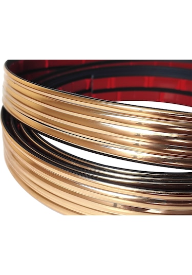 Dalgalı Gold Nikelaj 30 Mm Genişlik 3 Metre Uzunluk