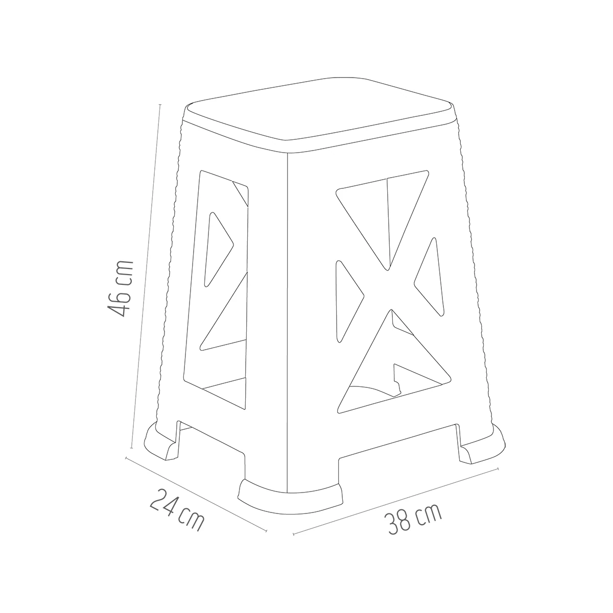 Holiday Rattan Tabure Acı Kahve