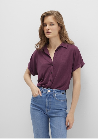 Mavi - Lux Touch Tencel Tm Mor Modal Gömlek 168081-70664 Mor