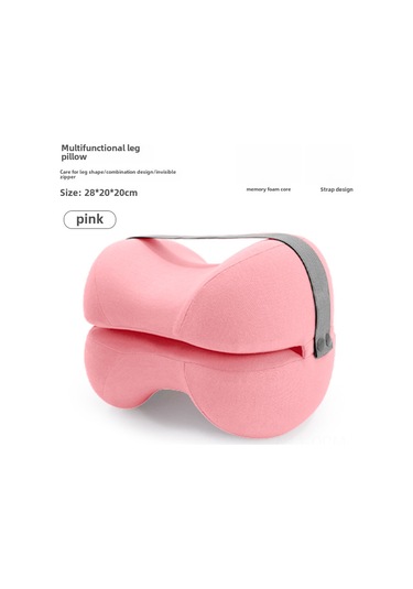 Qingmipy Pembe Fleece Memory Foam Ayak Yükseltme Yastığı - Gebe, Yaşlı Ve Fraktürlüler İçin Tırnak Altı Basıncı Ve Ağrı Alıcı - 28x20x20 Cm