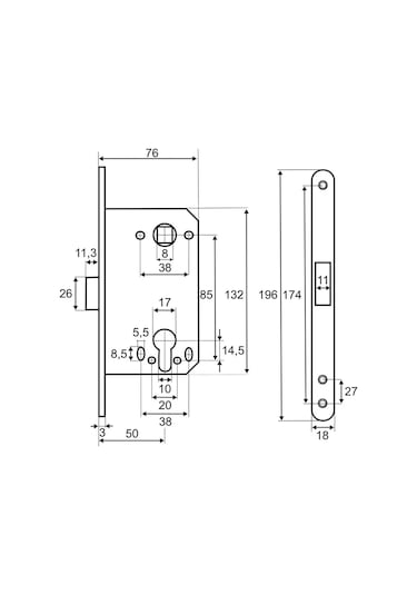 Vettore Silindirli Kapı İçin Manyetik Kilit 195293069 Zirveli