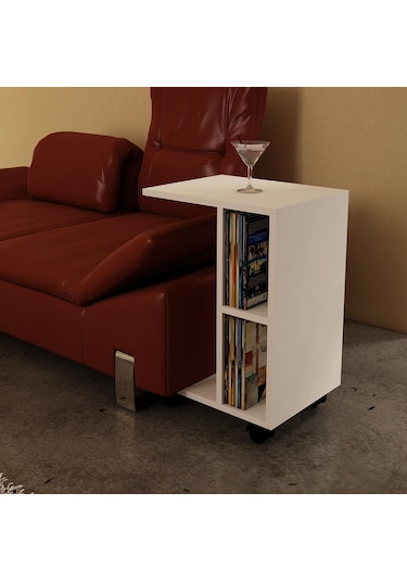 Dekorister General Yan Sehpa Beyaz