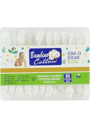 Bambino Güvenlik Koruyuculu Pamuklu Çubuk 60 Adet 59l07106924n1