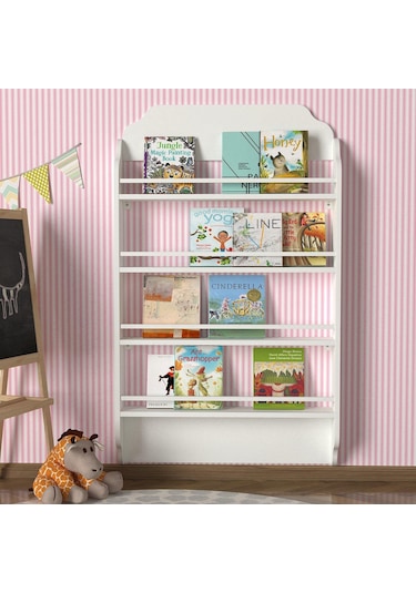 Dekorister Exclusive Montessori Kitaplık Beyaz