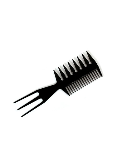 Geeroyoo Üç Taraflı Masajlı Saç Fırçası - Saç Şekillendirme Ve Düzleştirme İçin Pratik Tasarım, Siyah