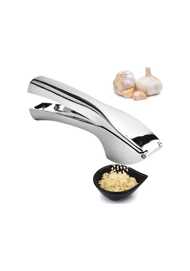Sarımsak Presi Pratik, Kolay Temizlenir, %100 Paslanmaz Çelik, Ayarlanabilir Boyut, 2 Diş Kapasiteli B Diğer