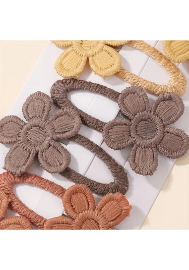 Willowhaven Renk 2 6lı Çiçek Desenli Saç Tokası - Günlük Kullanım İçin Bohem Desen Renk 2