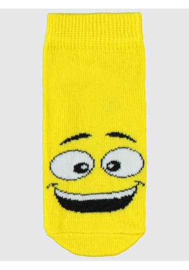 Civil Boys Erkek Çocuk 3'lü Patik Çorap 2-12 Yaş Sarı Sarı