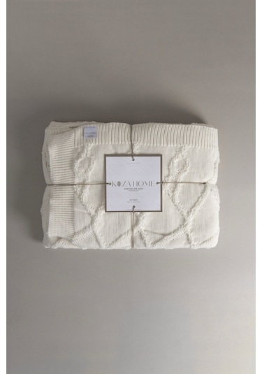 Espuma De Mar Krem Tek Kişilik Battaniye 160x220 37126 Krem