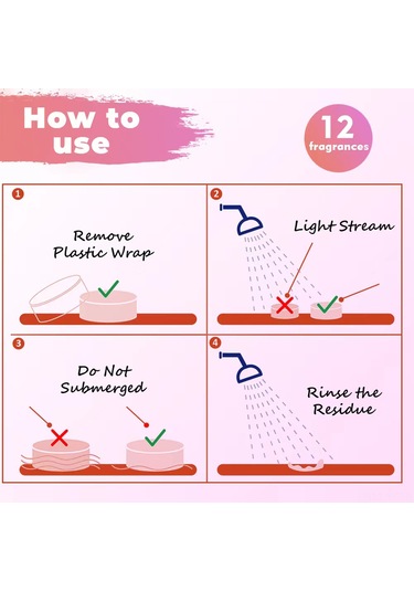 Yifomall 12 Farklı Kokulu Esansiyel Yağlı Duş Tabletleri Seti - Aromaterapi İle Rahatlama Ve Temizlik - 35g X 12 Adet Diğer