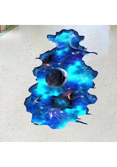 Suntek Zemin Tavan Ev Için 3d Galaxy Duvar Çıkartmaları Pvc