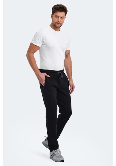 Slazenger Naum I Erkek Cepli Siyah Eşofman Altı Siyah