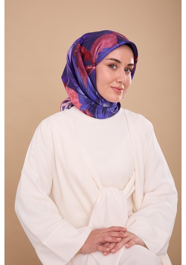 Silk Home Twill İpek Eşarp 11480-86 Morcivert, Saks, Pembe, Bordo, Mor