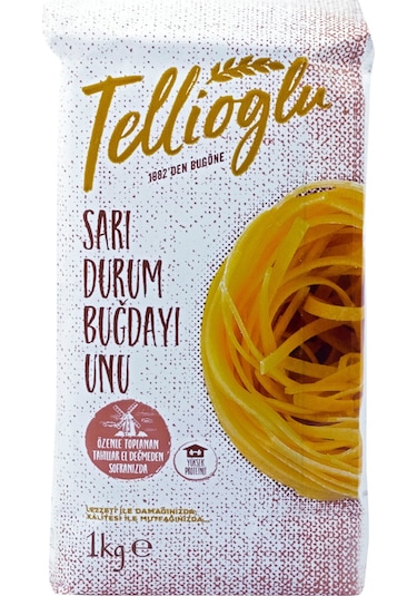 Tellioğlu Sarı Durum Buğdayı Unu 1 KG