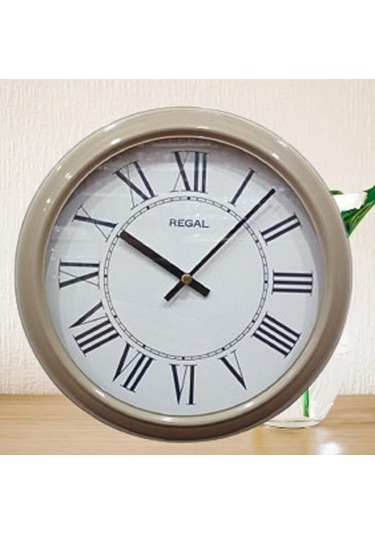 Regal 4290 Ewr Özel Seri Metal Kasa Akar Sessiz Saniyeli Duvar Saati Çok Renkli