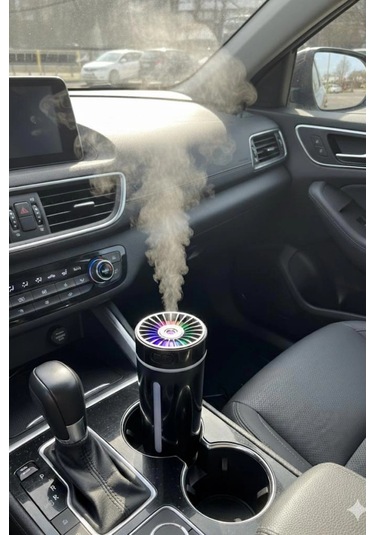 Blackbird Kt-h04 Siyah Oto İçi Ofis Ev Hava Nemlendirici Işıklı Buhar Koku Makinası