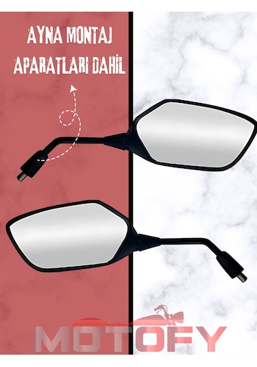 Honda Pcx 125 2018 - 2024 Ayna Takımı Oem Montaj Aparatları Dahil