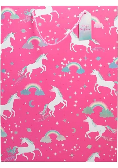 Riota Karton Hediye Paketi Unicornlar 31x12x42 Cm 209983613