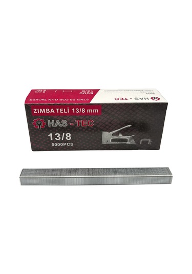 Zımba Teli 13/8 Mm 5000 Adet, Güçlü Ve Dayanıklı Çelik Tel, Profesyonel Zımba Tabancaları İçin