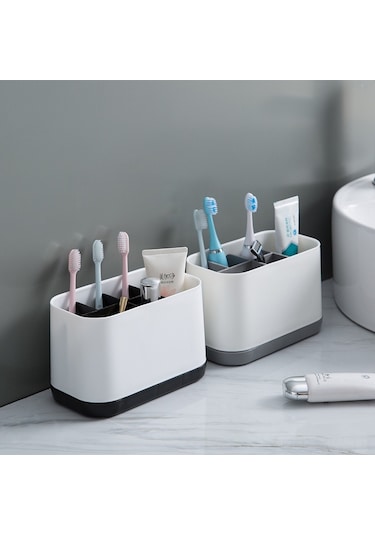 Moveevo Banyo Taşınabilir Diş Fırçası Ve Macun Saklama Kutusu - 78'li Paket, Kaymazsız, Bölmeli, Temizliği Kolay, Uzunluk Tasarrufu Diğer